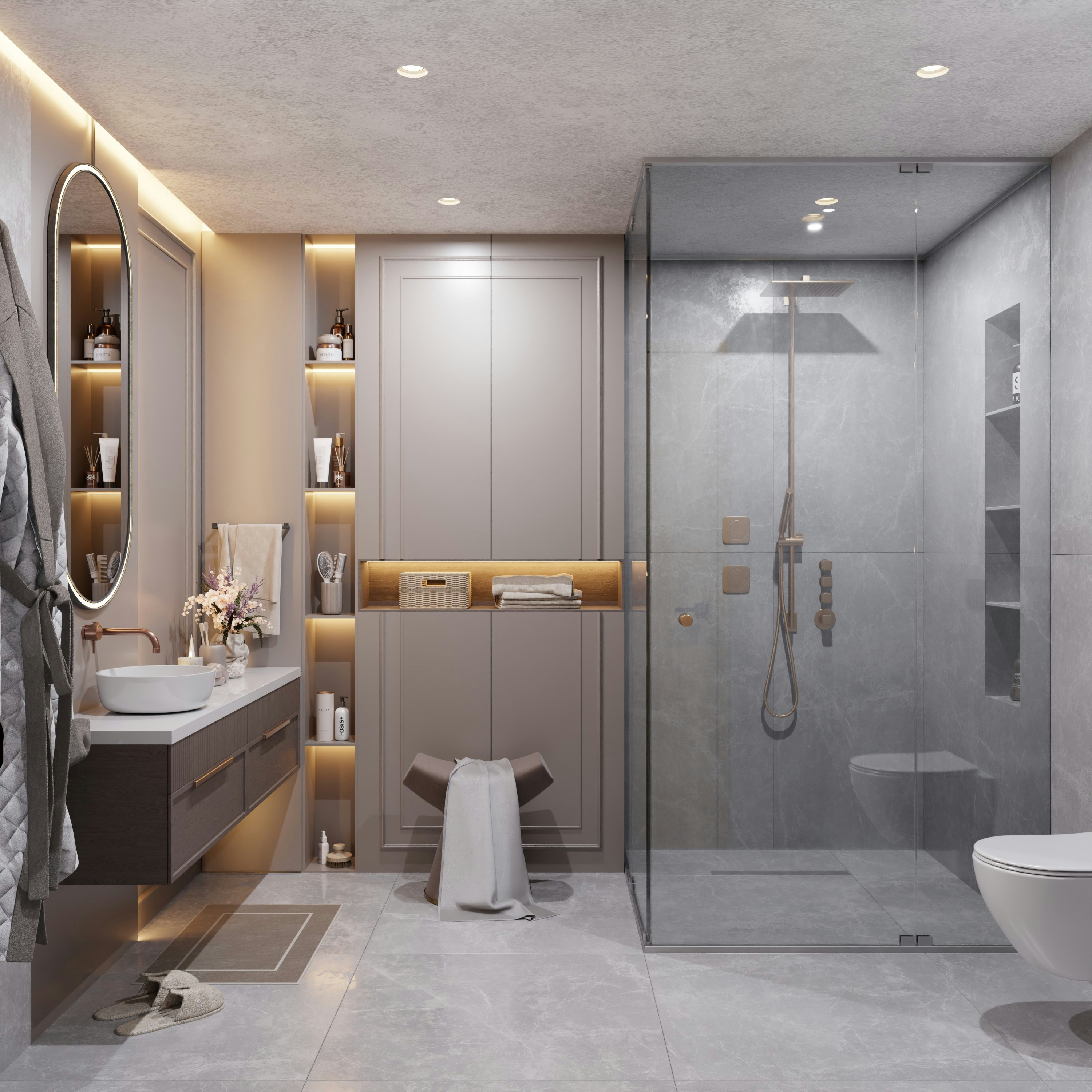 Salle de bain contemporaine Lyon