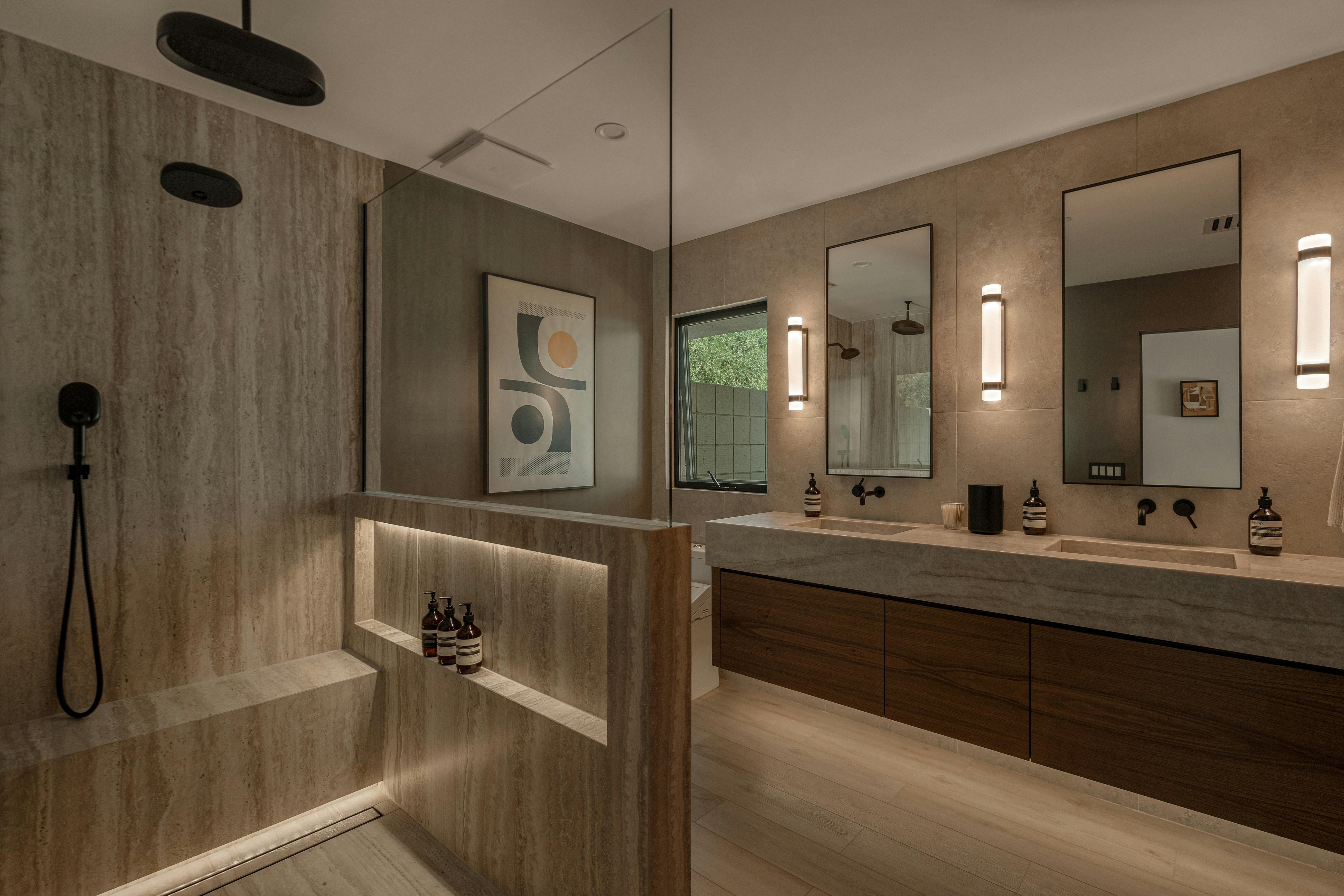 Salle de bain en pierre naturelle